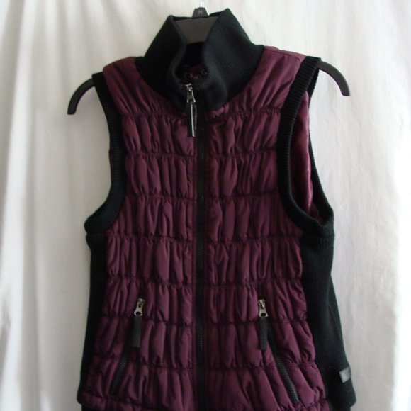 CK CALVIN KLIEN Purple Sleeveless QUILTED "PERFORMANCE" PUFFER Vest Sz LARGE - Picture 3 of 13